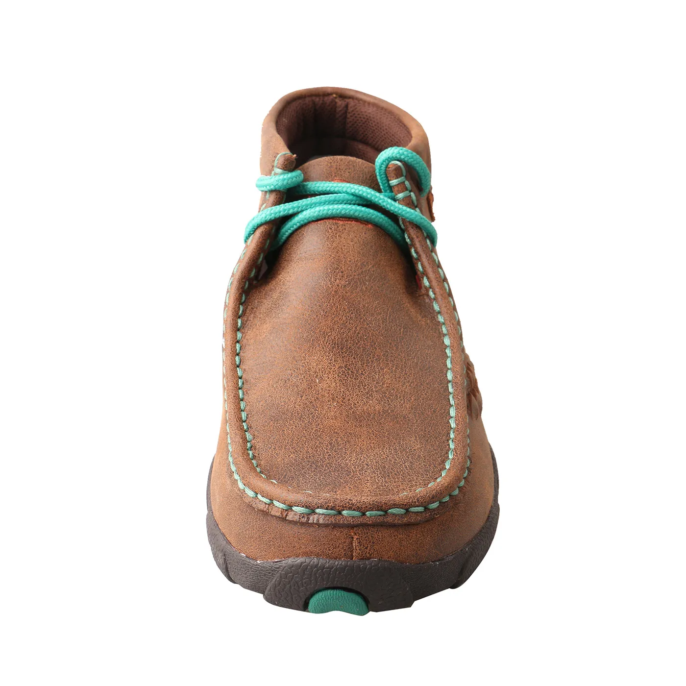 Women’s Twisted X Chukka Driving Moc – Brown & Turquoise WDM0093