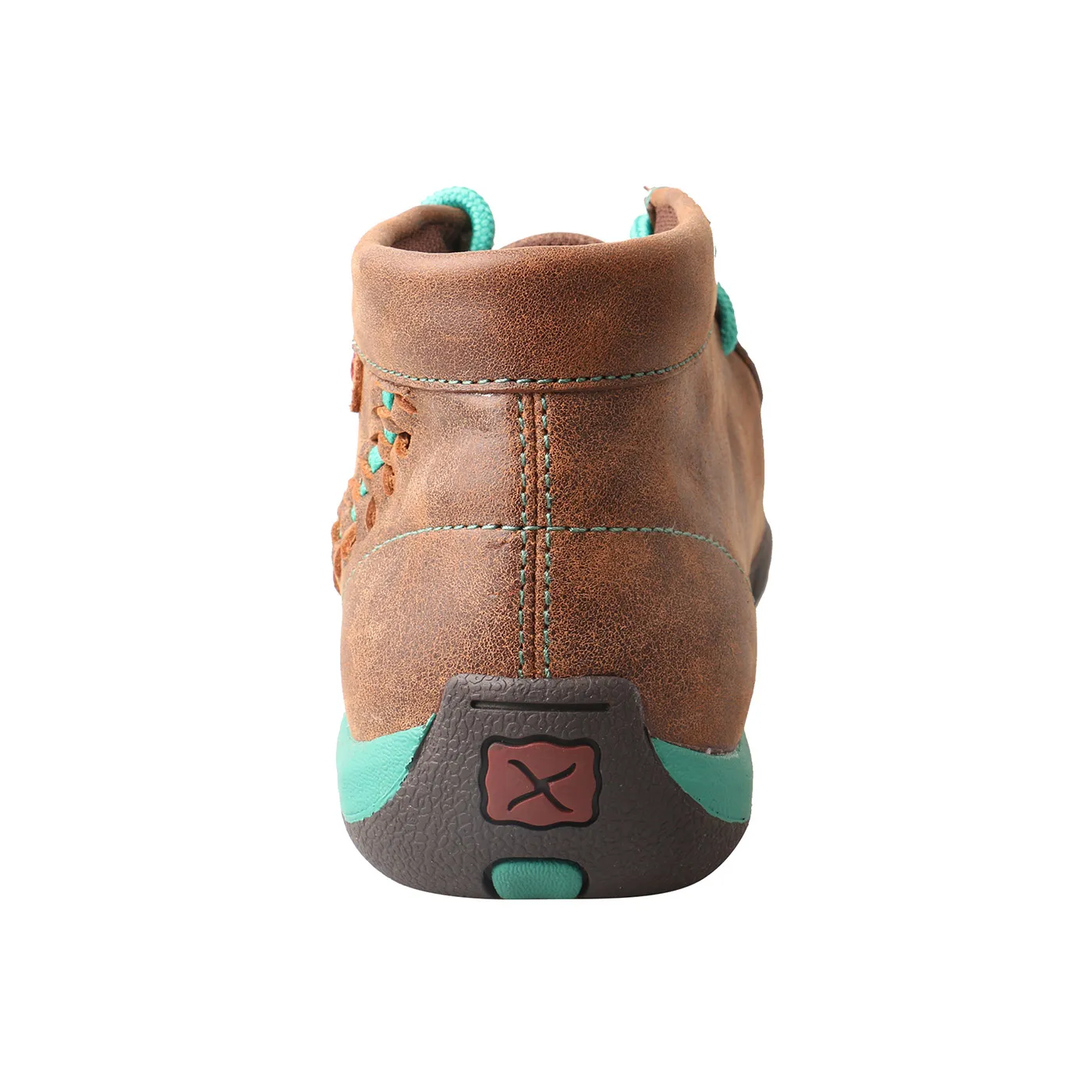 Women’s Twisted X Chukka Driving Moc – Brown & Turquoise WDM0093