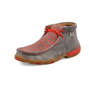 Women’s Twisted X Chukka Driving Moc – Grey & Grenadine WDM0147