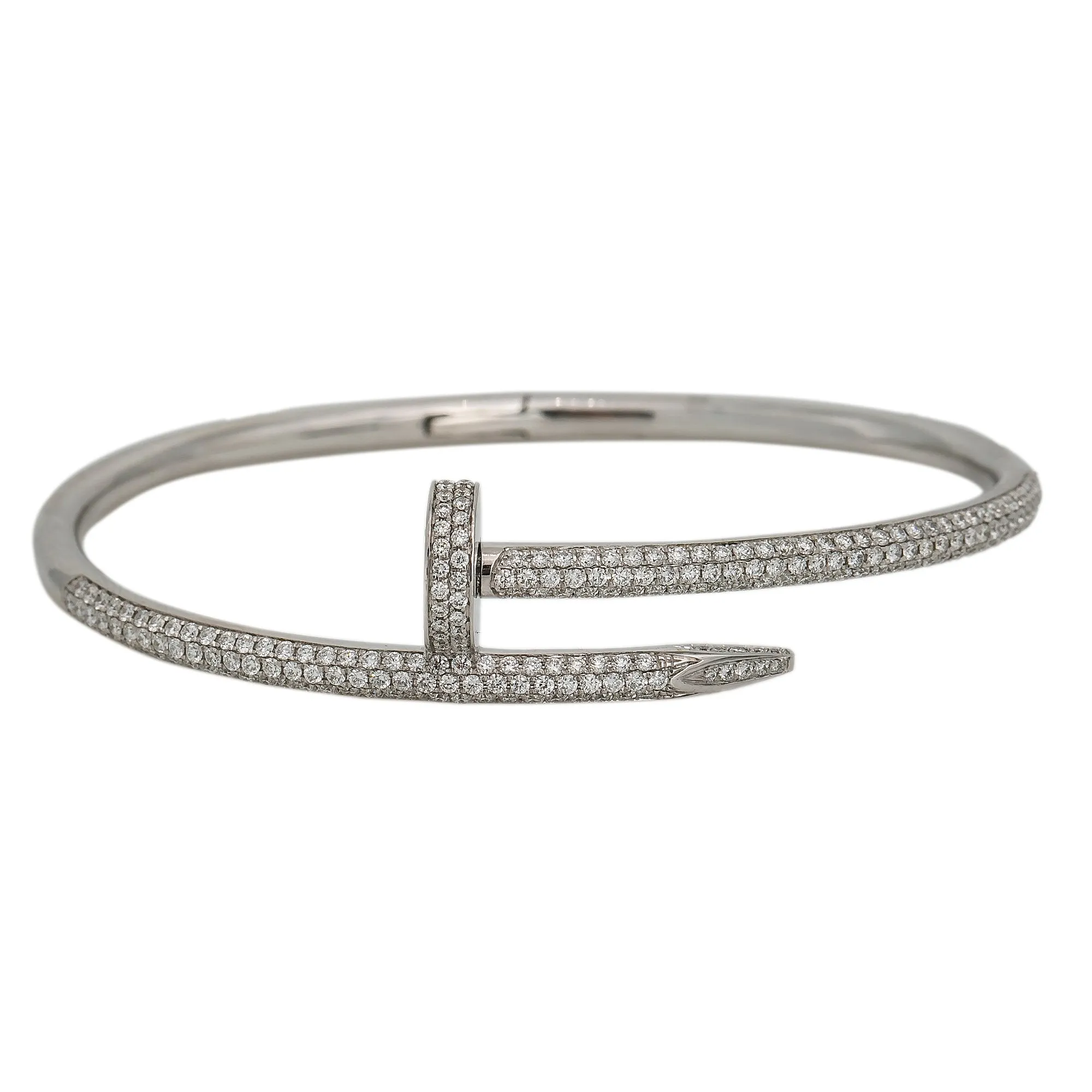 Women's White Gold Bracelet with 2.45 Carat Diamonds