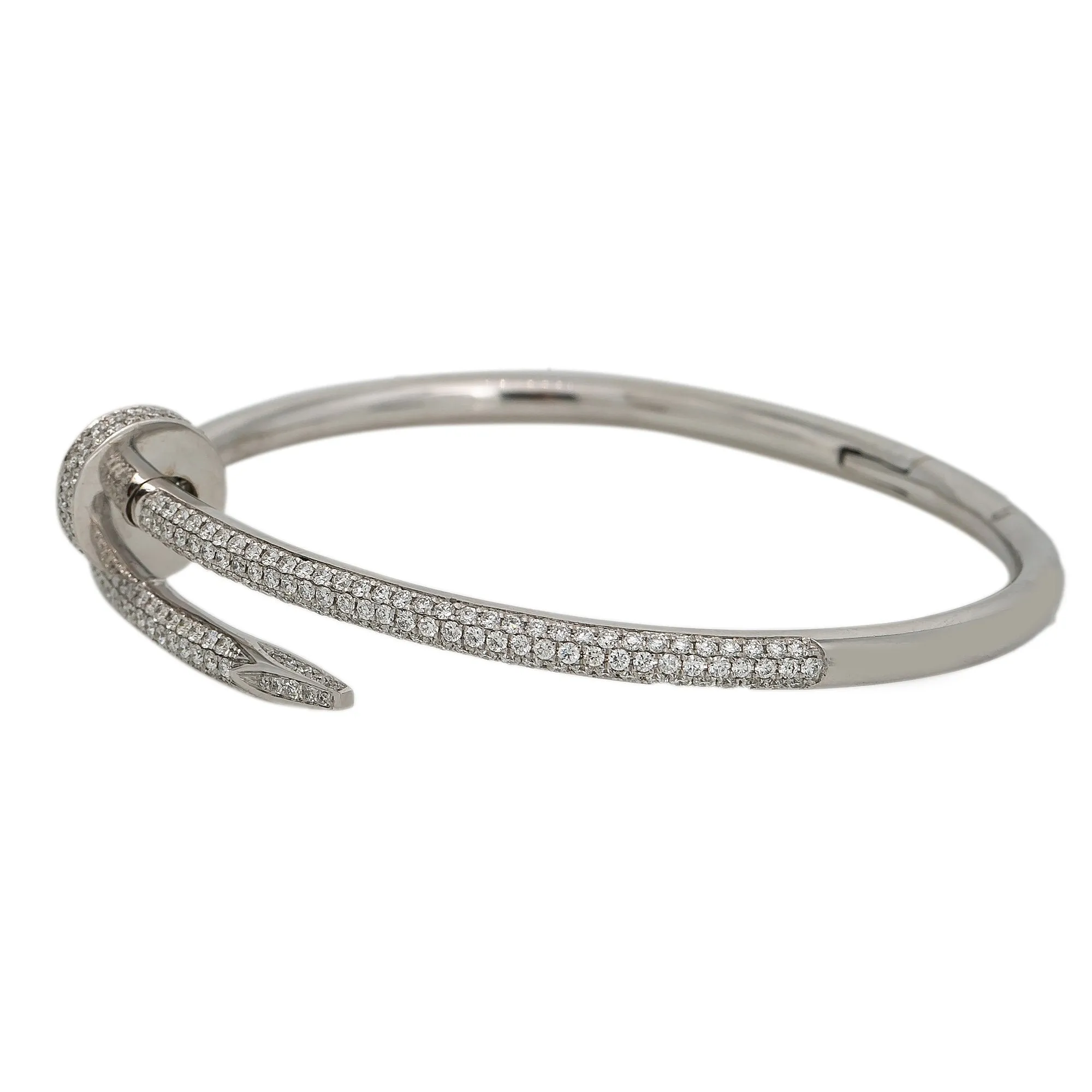 Women's White Gold Bracelet with 2.45 Carat Diamonds