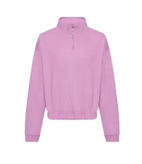 Lavender Crop Sweatshirt for Women by AWDis