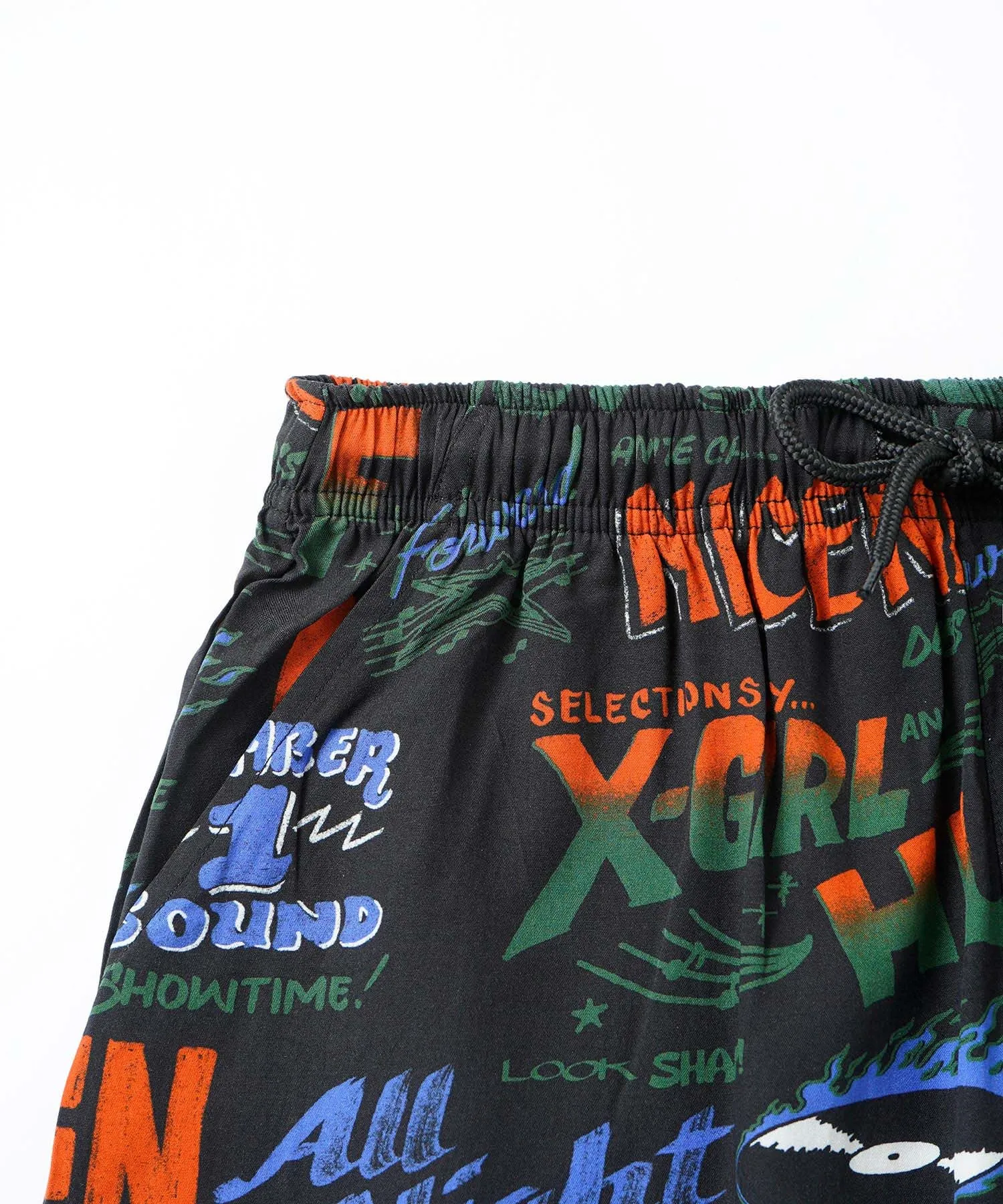 X-girl × HUF SOUND RESORT SHORT