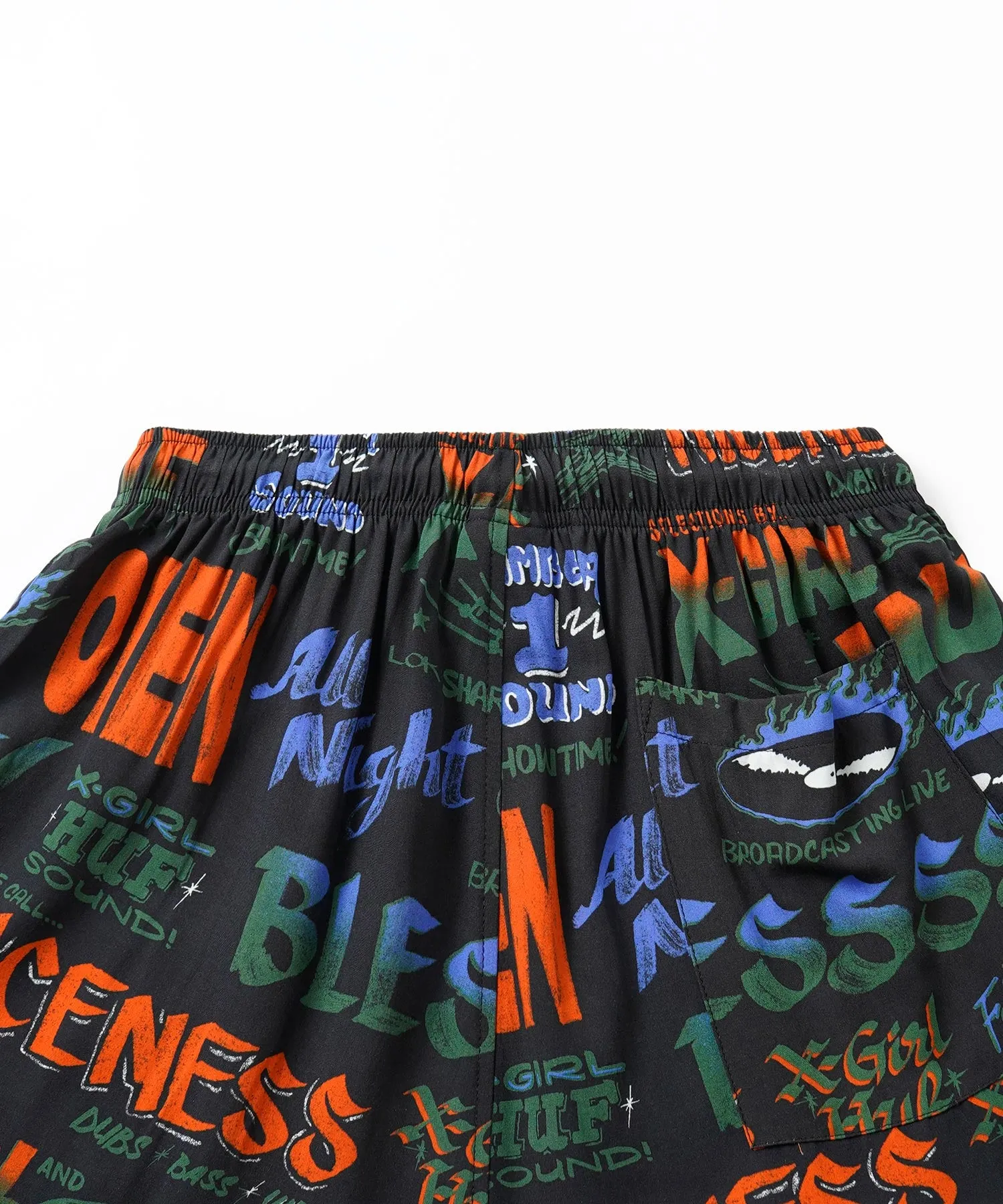 X-girl × HUF SOUND RESORT SHORT