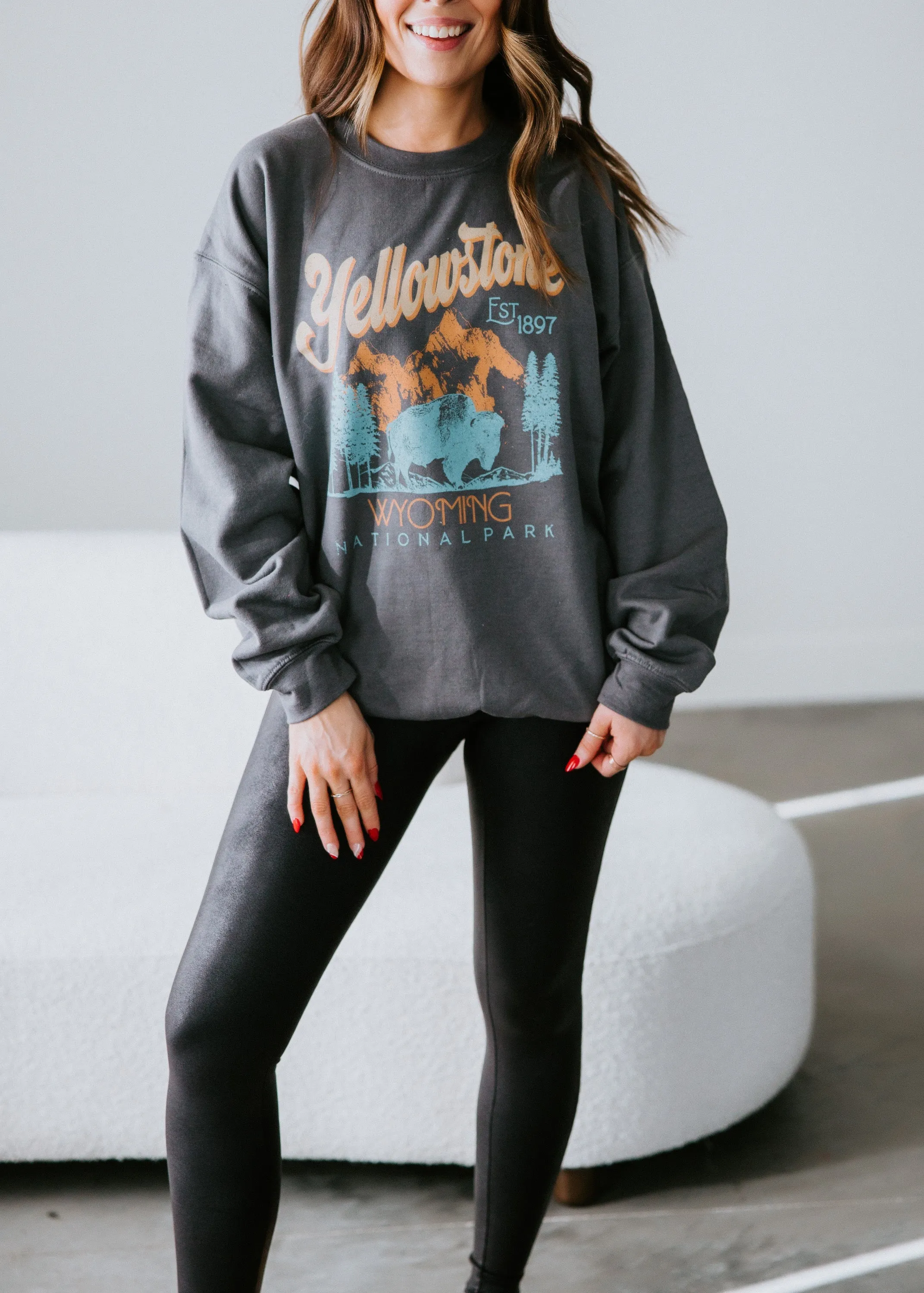 Yellowstone Wyoming Graphic Sweatshirt