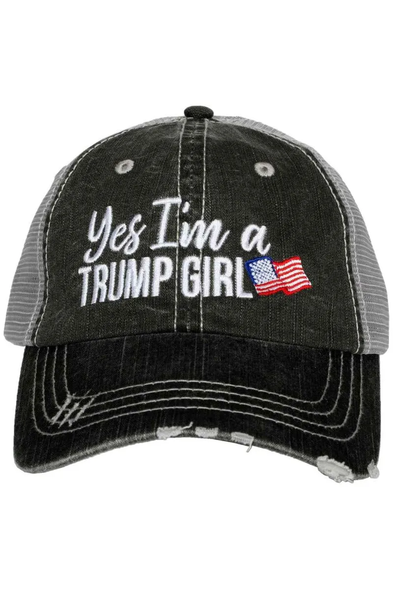 Yes I'm a Trump Girl Women's Trucker Hat