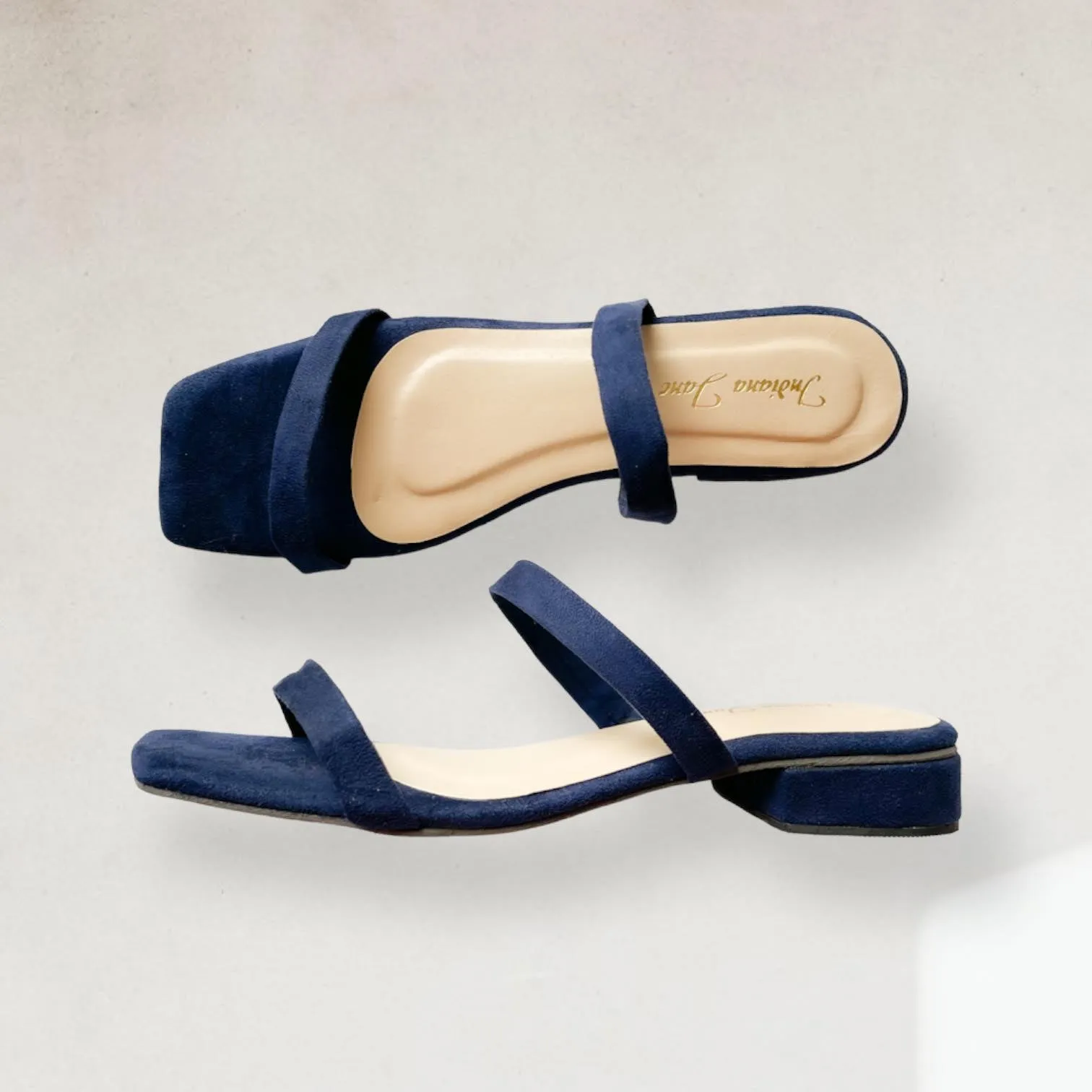 ZAHARA Suede Low Block Heels