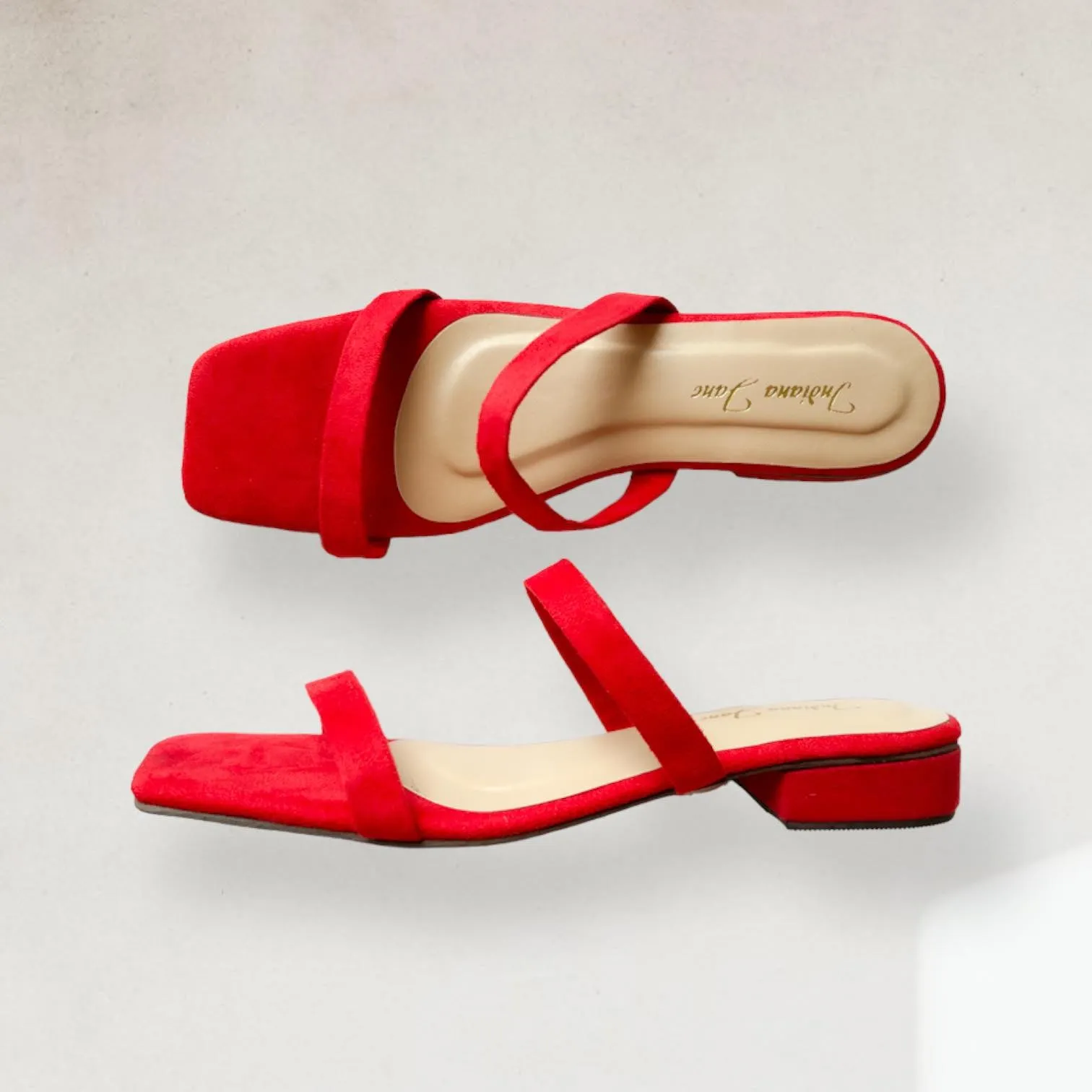 ZAHARA Suede Low Block Heels